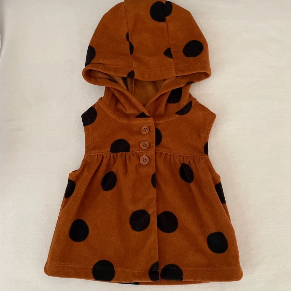 Carter’s polka dot hooded vest